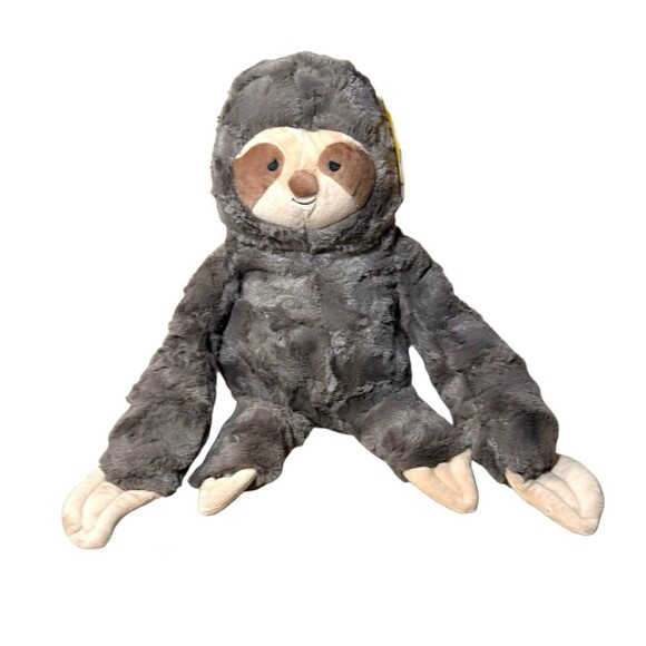 Gigglescape SLOTH 11" Plush Zoo Animal Soft Stuffed Animal Bendable Hands - Picture 1 of 4